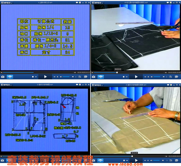 童装裁剪视频教程